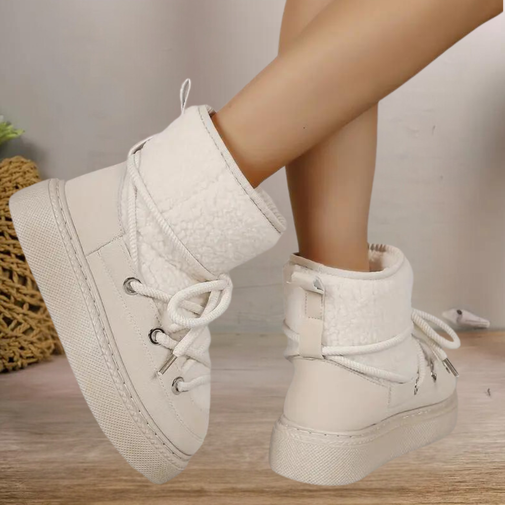 Botas De Nieve Con Diseño Cerrado Para Mujeres | Ideal Para Temporada De Invierno