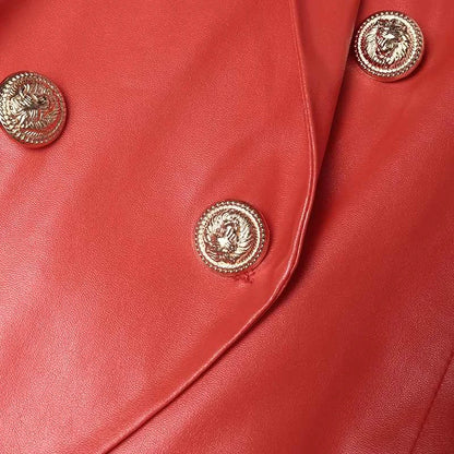 Blazer de Corte Estructurado con Botones Dobles y Cuello con Solapa para Mujer | Uso Diario o Profesional