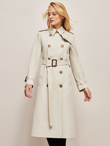 Trenchcoat Largo de Doble Botonadura y Corte Amplio | Uso Diario para Hombre o Mujer