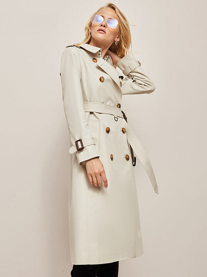 Trenchcoat Largo de Doble Botonadura y Corte Amplio | Uso Diario para Hombre o Mujer
