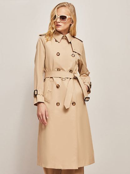 Trenchcoat Largo de Doble Botonadura y Corte Amplio | Uso Diario para Hombre o Mujer
