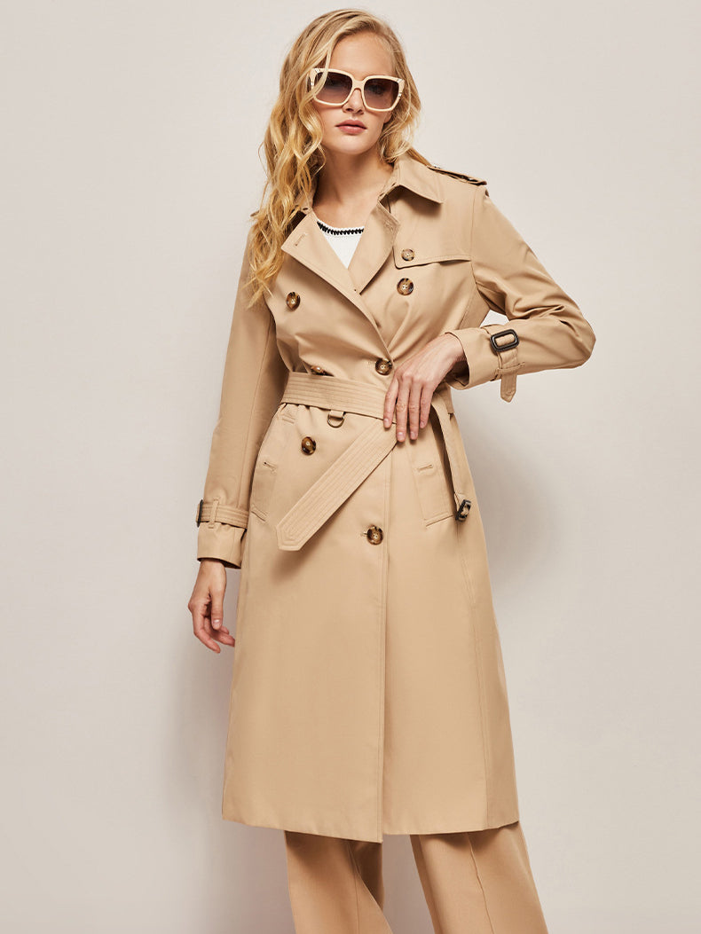 Trenchcoat Largo de Doble Botonadura y Corte Amplio | Uso Diario para Hombre o Mujer
