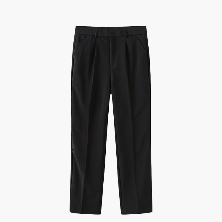 Pantalón Slim-Fit con Cierre de Botón y Cremallera para Mujer | Ideal para Entornos Formales