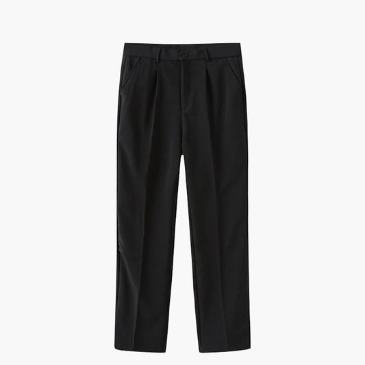 Pantalón Slim-Fit con Cierre de Botón y Cremallera para Mujer | Ideal para Entornos Formales