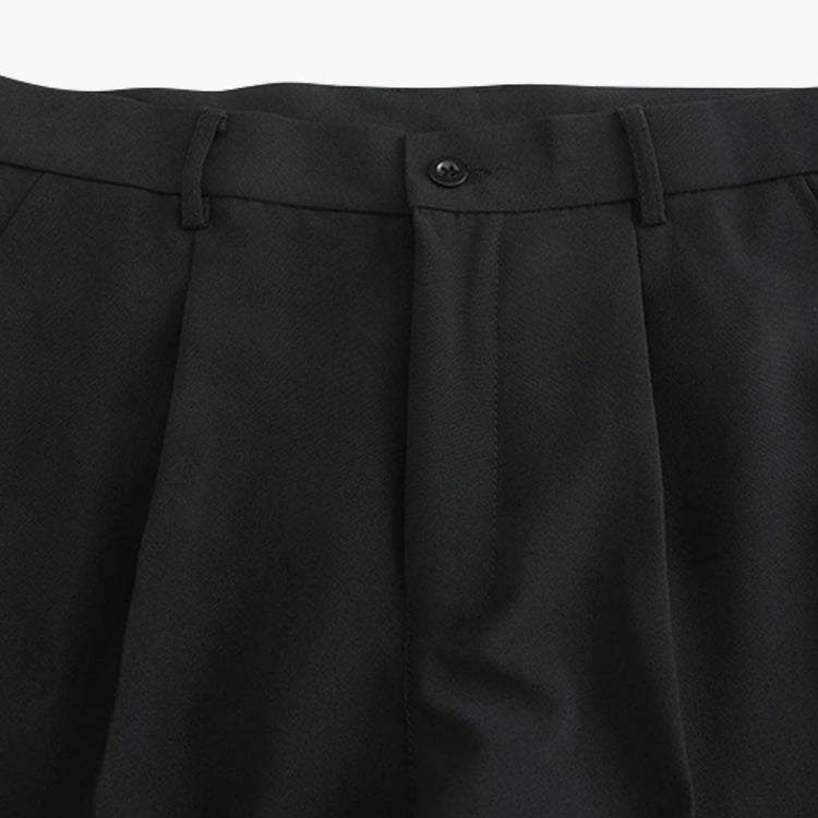 Pantalón Slim-Fit con Cierre de Botón y Cremallera para Mujer | Ideal para Entornos Formales