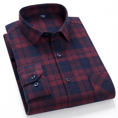 Camisa de Hombre con Estampado de Cuadros para Uso Diario | Ideal para Todo el Año