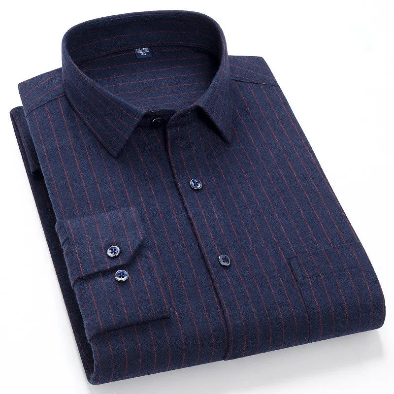 Camisa de Hombre con Estampado de Cuadros para Uso Diario | Ideal para Todo el Año