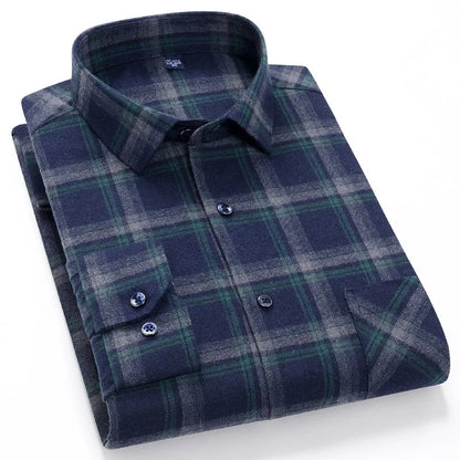 Camisa de Hombre con Estampado de Cuadros para Uso Diario | Ideal para Todo el Año