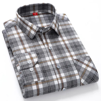 Camisa de Hombre con Estampado de Cuadros para Uso Diario | Ideal para Todo el Año