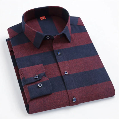 Camisa de Hombre con Estampado de Cuadros para Uso Diario | Ideal para Todo el Año