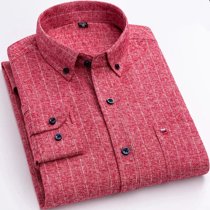 Camisa de Hombre con Estampado de Cuadros para Uso Diario | Ideal para Todo el Año