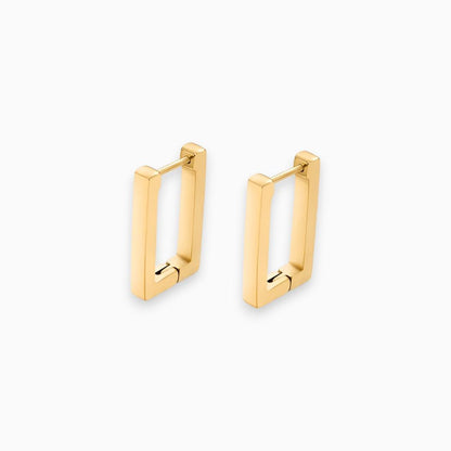 Pendientes de Acero Inoxidable con Baño de 18K y Cierre de Bisagra para Mujer | Ideal para Uso Diario o Diferentes Ocasiones