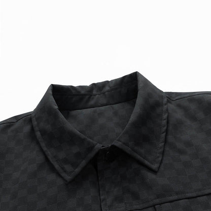 Sobrecamisa Con Motivo De Cuadros Y Cierre Abotonado Para Hombre | Ideal Para Uso Diario