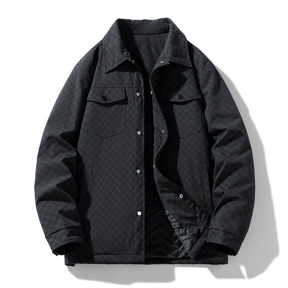 Sobrecamisa Con Motivo De Cuadros Y Cierre Abotonado Para Hombre | Ideal Para Uso Diario