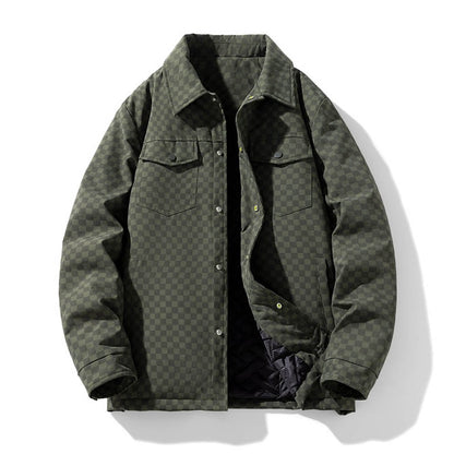 Sobrecamisa Con Motivo De Cuadros Y Cierre Abotonado Para Hombre | Ideal Para Uso Diario
