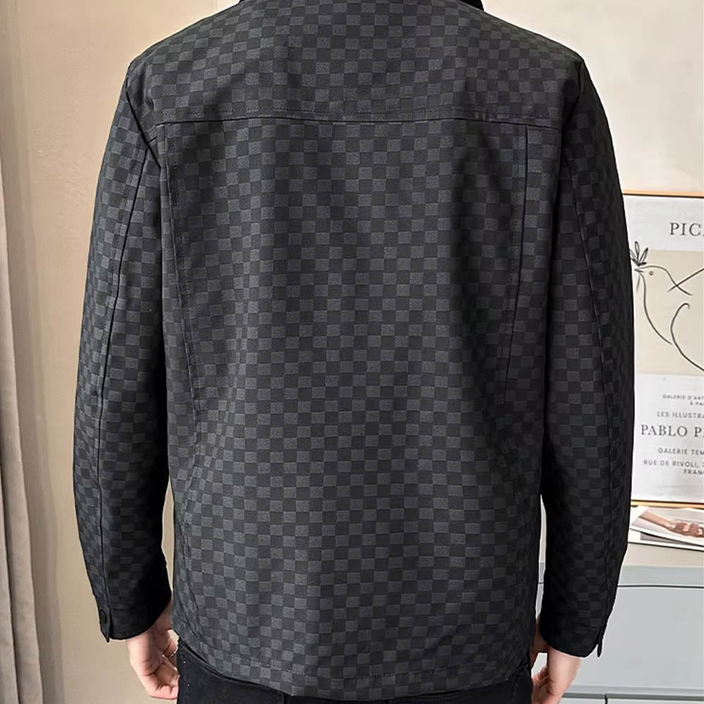 Sobrecamisa Con Motivo De Cuadros Y Cierre Abotonado Para Hombre | Ideal Para Uso Diario