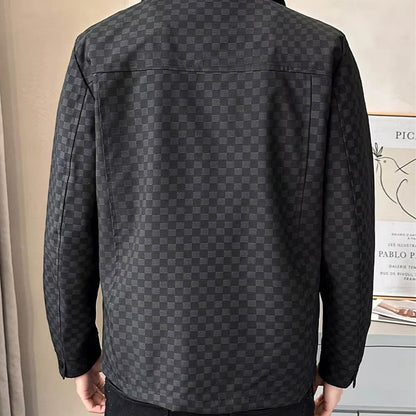 Sobrecamisa Con Motivo De Cuadros Y Cierre Abotonado Para Hombre | Ideal Para Uso Diario