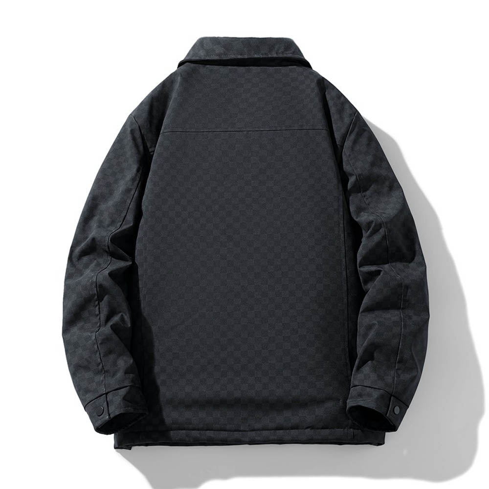 Sobrecamisa Con Motivo De Cuadros Y Cierre Abotonado Para Hombre | Ideal Para Uso Diario