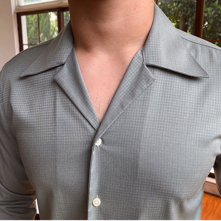 Camisa de Manga Larga con Corte Clásico y Cierre Frontal para Hombre | Ideal para Uso Diario y Variado