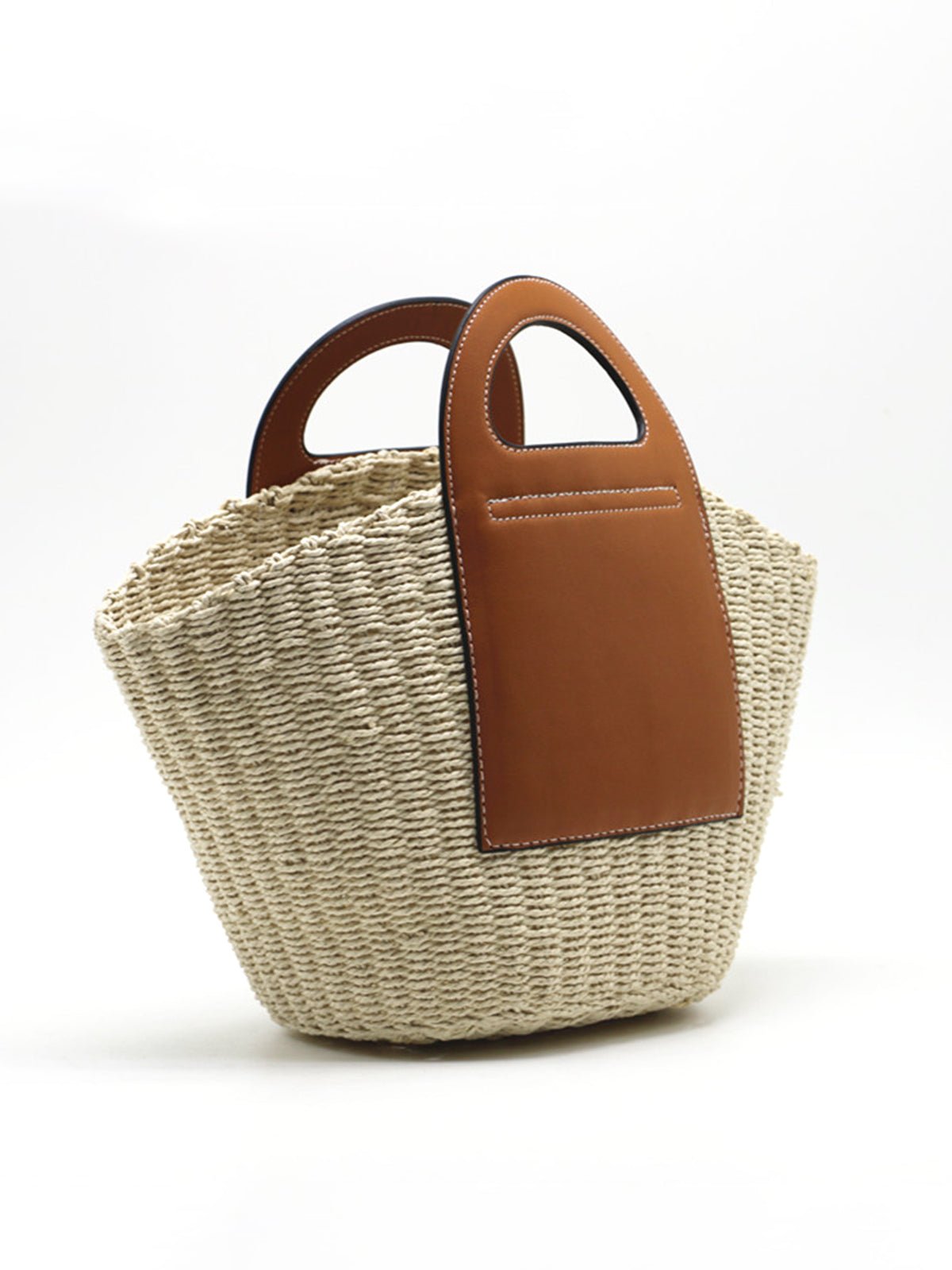 Bolso De Mano Bicolor Con Compartimento Principal Para Mujer | Ideal Para Verano Y Salidas En Ciudad