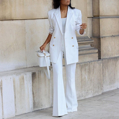 Conjunto De Dos Piezas Con Blazer Y Pantalón Coordinado Para Adultos | Ideal Para Usos Profesionales Y Versátiles