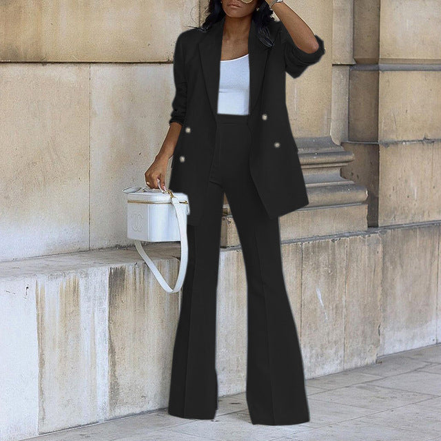 Conjunto De Dos Piezas Con Blazer Y Pantalón Coordinado Para Adultos | Ideal Para Usos Profesionales Y Versátiles