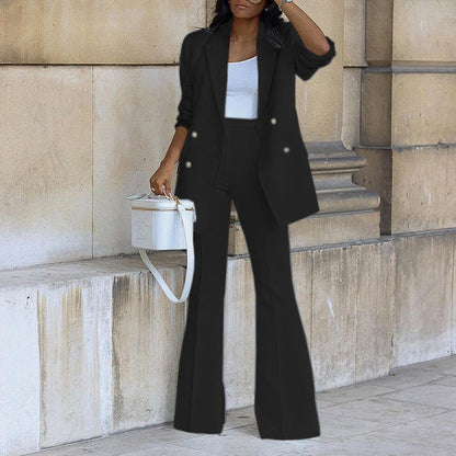 Conjunto De Dos Piezas Con Blazer Y Pantalón Coordinado Para Adultos | Ideal Para Usos Profesionales Y Versátiles