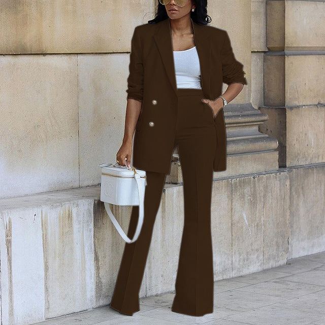 Conjunto De Dos Piezas Con Blazer Y Pantalón Coordinado Para Adultos | Ideal Para Usos Profesionales Y Versátiles