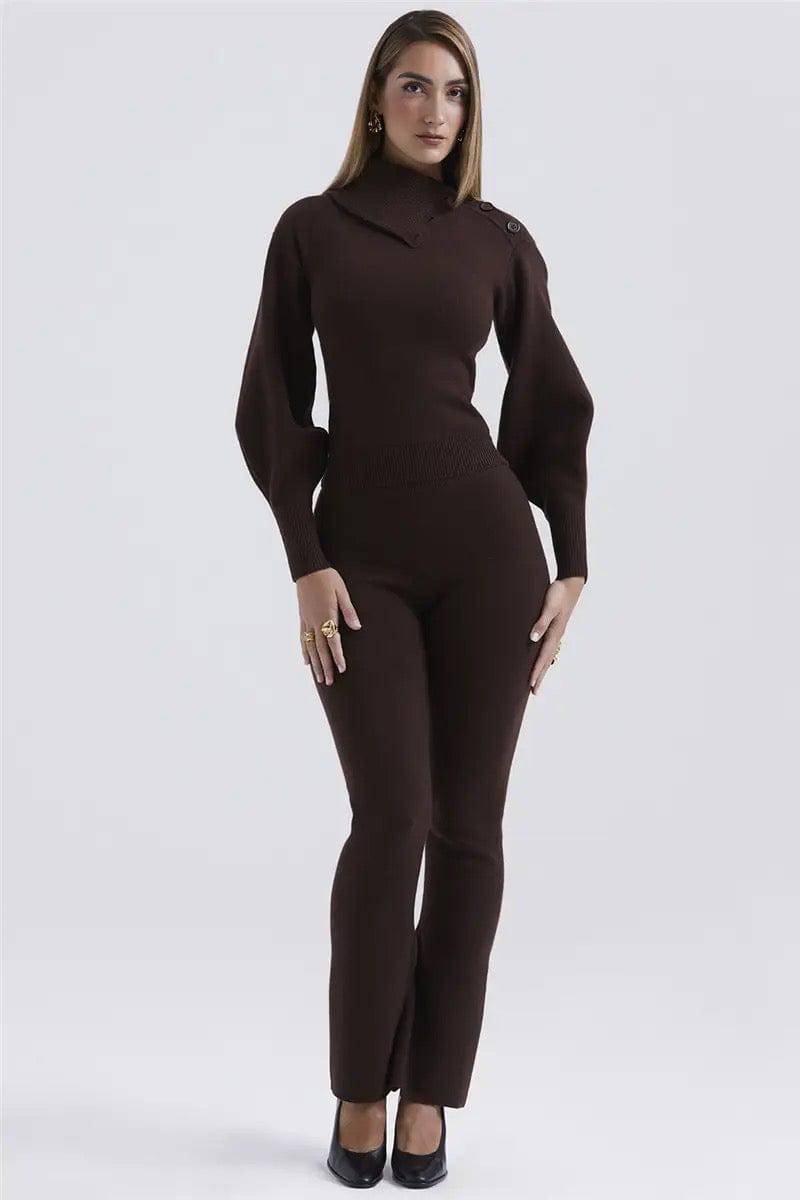 Conjunto De Dos Piezas Con Jersey Y Pantalón Para Mujer | Ideal Para Uso Diario Y Ocasiones Informales