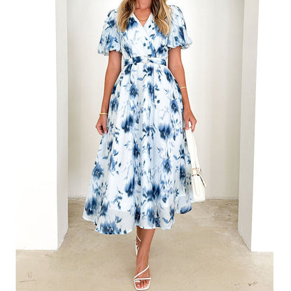Vestido Midi Con Escote En V Y Diseño De Espalda Abierta Para Mujer | Ideal Para Eventos Y Uso Diario