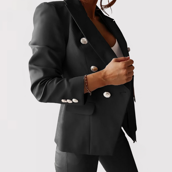 Conjunto De Dos Piezas Con Blazer Y Pantalón De Talle Alto Para Mujer | Ideal Para Uso Profesional Y Diario