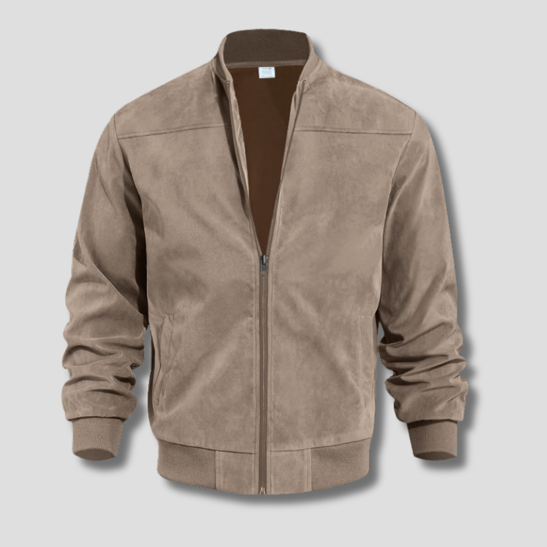 Chaqueta Bomber con Cierre de Cremallera para Adultos | Ideal para Períodos de Entretiempo
