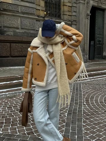 Chaqueta Corta Con Detalle Contrastado Para Mujer | Ideal Para Uso Diario