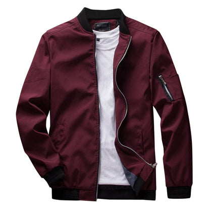 Chaqueta Con Cremallera Frontal Y Bolsillos Múltiples Para Hombres | Ideal Para Uso Diario
