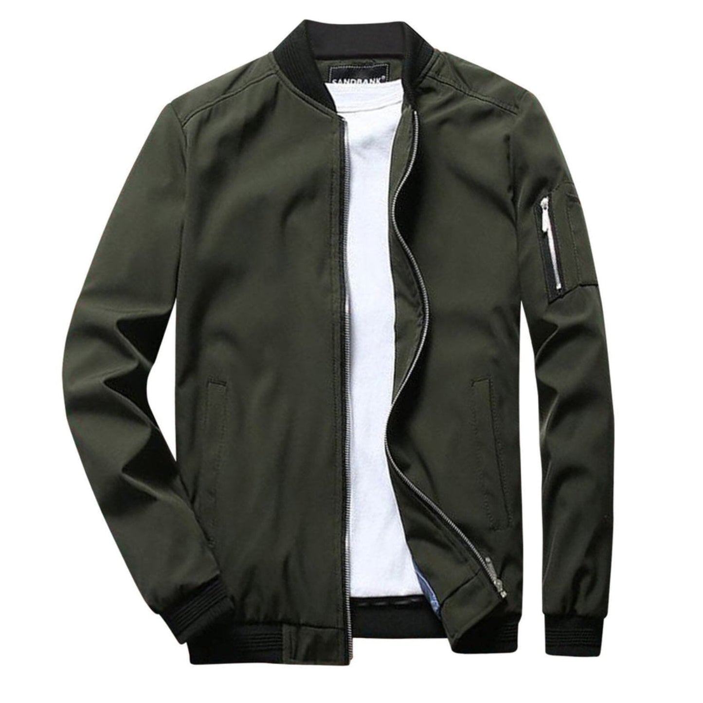 Chaqueta Con Cremallera Frontal Y Bolsillos Múltiples Para Hombres | Ideal Para Uso Diario
