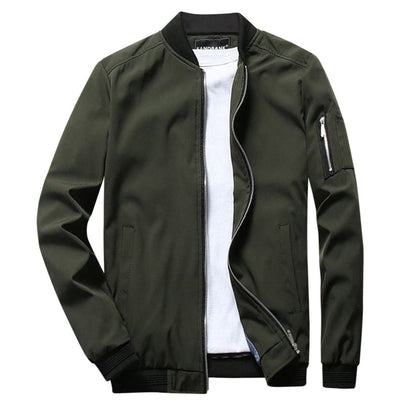 Chaqueta Con Cremallera Frontal Y Bolsillos Múltiples Para Hombres | Ideal Para Uso Diario