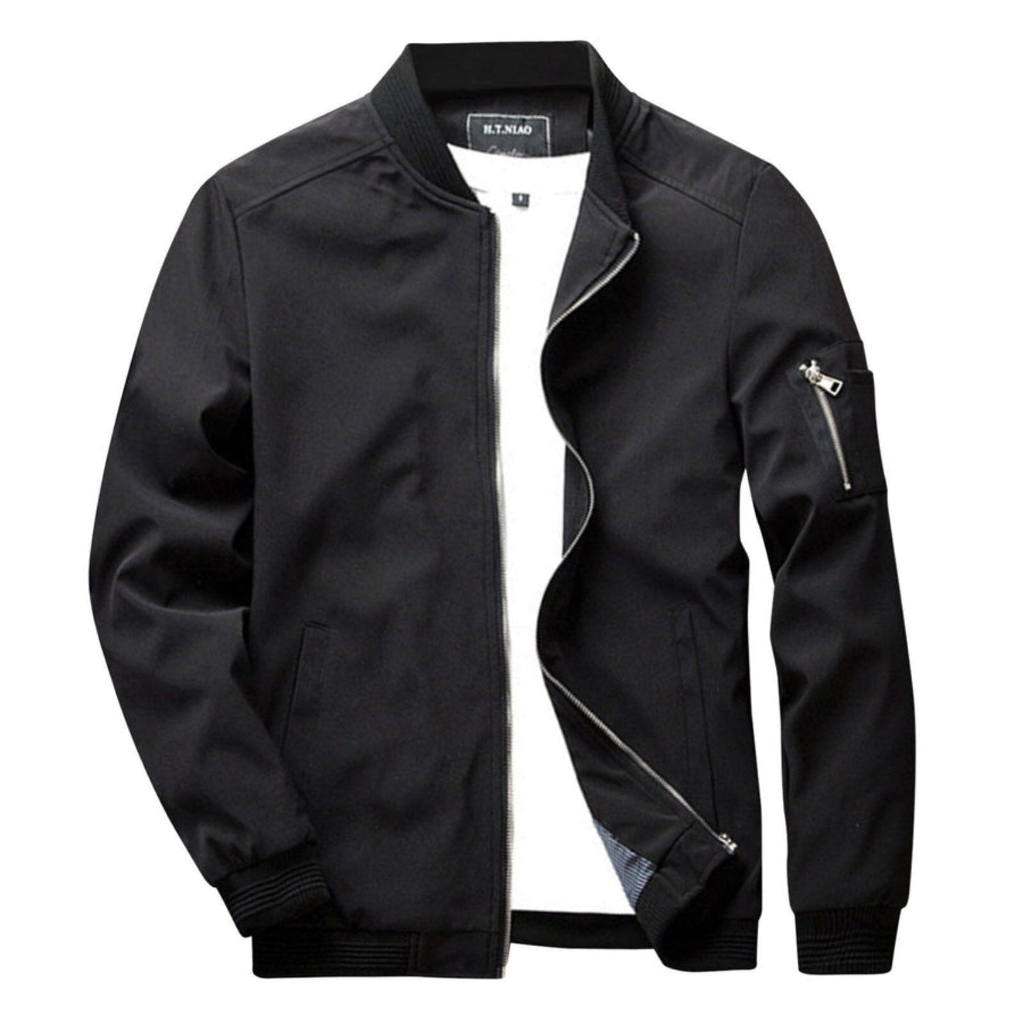 Chaqueta Con Cremallera Frontal Y Bolsillos Múltiples Para Hombres | Ideal Para Uso Diario
