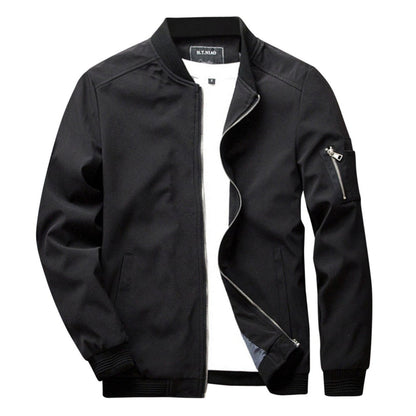 Chaqueta Con Cremallera Frontal Y Bolsillos Múltiples Para Hombres | Ideal Para Uso Diario