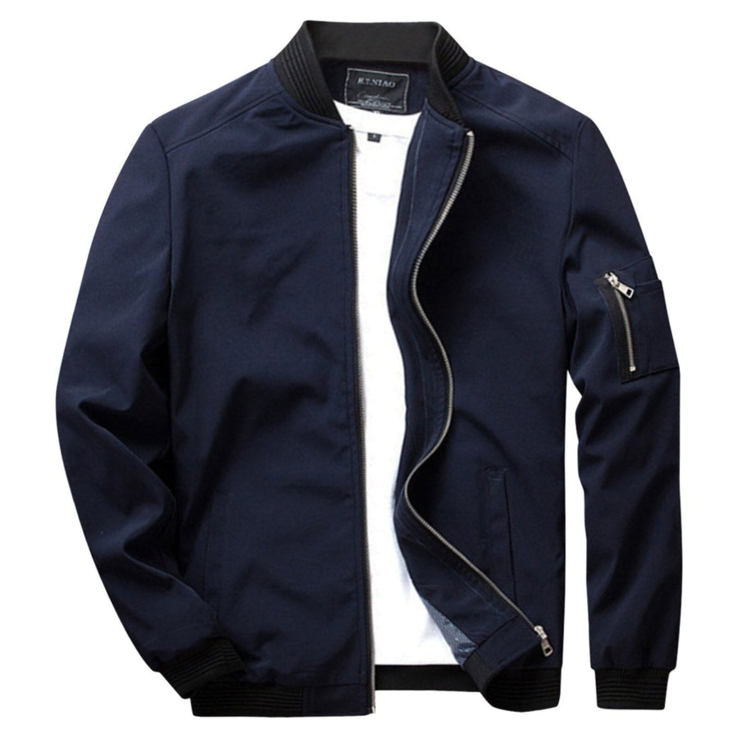 Chaqueta Con Cremallera Frontal Y Bolsillos Múltiples Para Hombres | Ideal Para Uso Diario
