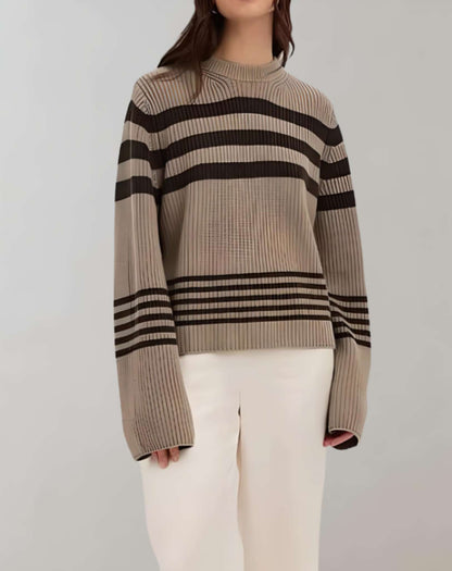 Sweater Con Ajuste Amplio Y Cuello Redondo Para Mujer | Ideal Para Primavera, Otoño E Invierno