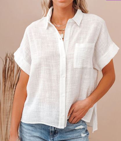 Blusa De Corte Amplio Y Diseño Liso Para Mujer | Ideal Para Uso Diario Y Profesional