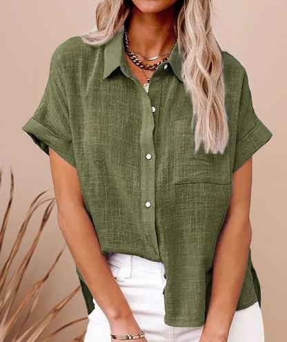 Blusa De Corte Amplio Y Diseño Liso Para Mujer | Ideal Para Uso Diario Y Profesional