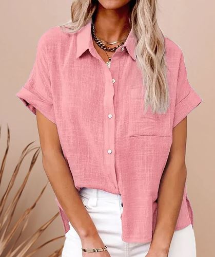 Blusa De Corte Amplio Y Diseño Liso Para Mujer | Ideal Para Uso Diario Y Profesional