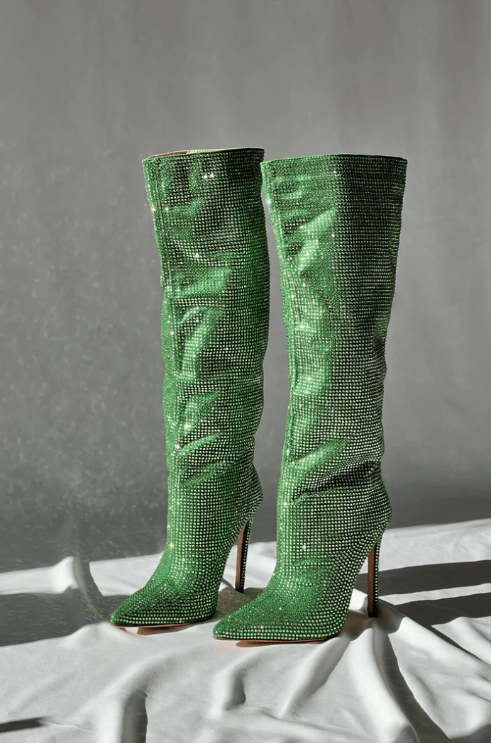 Botas Overknee para Mujer con Detalles de Apliques | Ideal para Eventos Nocturnos