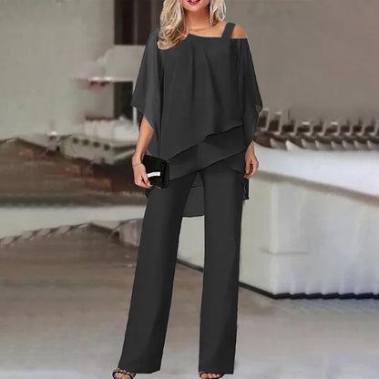 Conjunto con Top de Bajo Asimétrico para Mujer | Ideal para Uso Diario