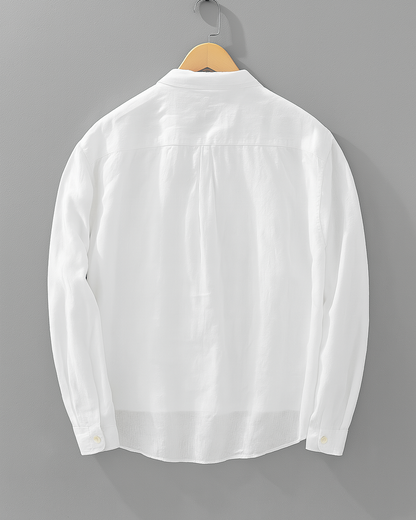 Camisa de Manga Larga con Cierre Parcial de Botones para Hombre | Ideal para Uso Diario