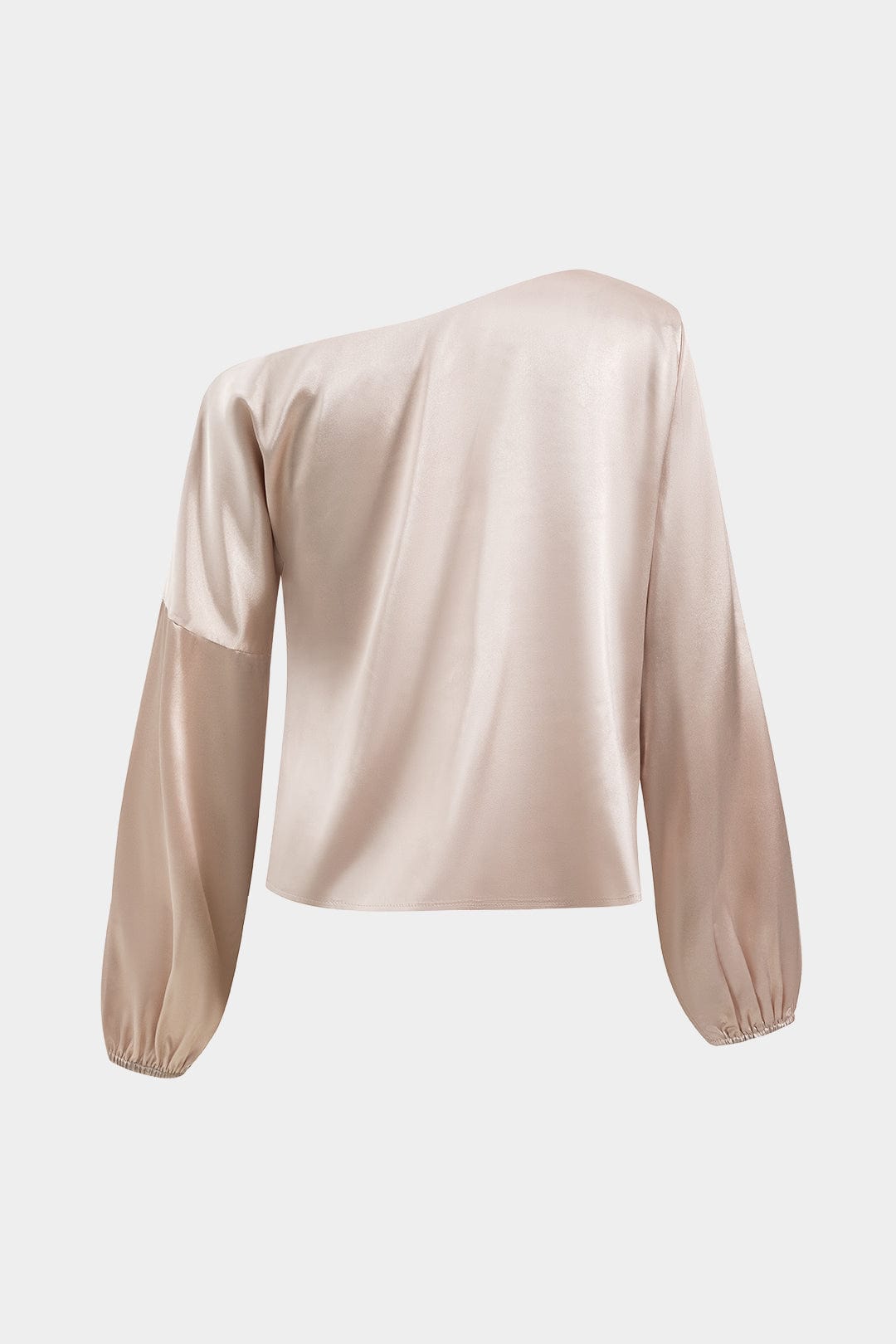 Blusa Asimétrica De Un Hombro Con Mangas Amplias Para Mujer | Ideal Para Eventos Y Uso Diario