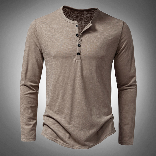 Camisa de Manga Larga con Corte Ajustado para Hombre | Ideal para Uso Diario y Formal