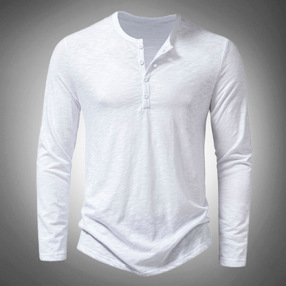 Camisa de Manga Larga con Corte Ajustado para Hombre | Ideal para Uso Diario y Formal