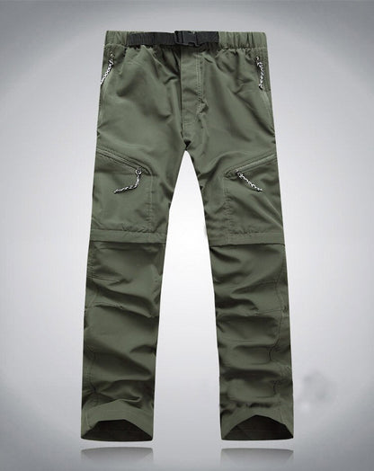 Pantalones de Hombre con Cintura Elástica y Piernas Convertibles | Ideales para Actividades al Aire Libre